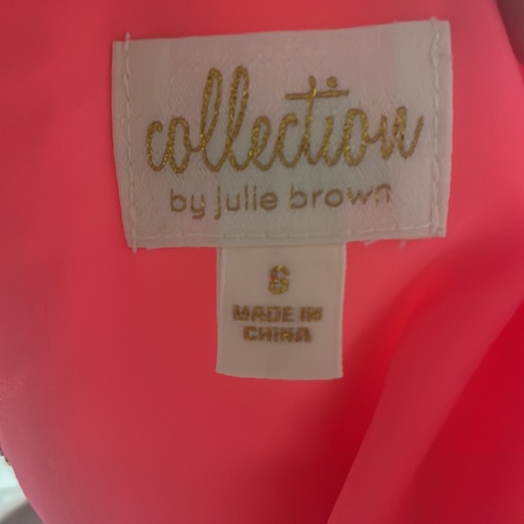 Collection by Julie Brown color block hot pink/navy dress in size 6 - Picture 9 of 10